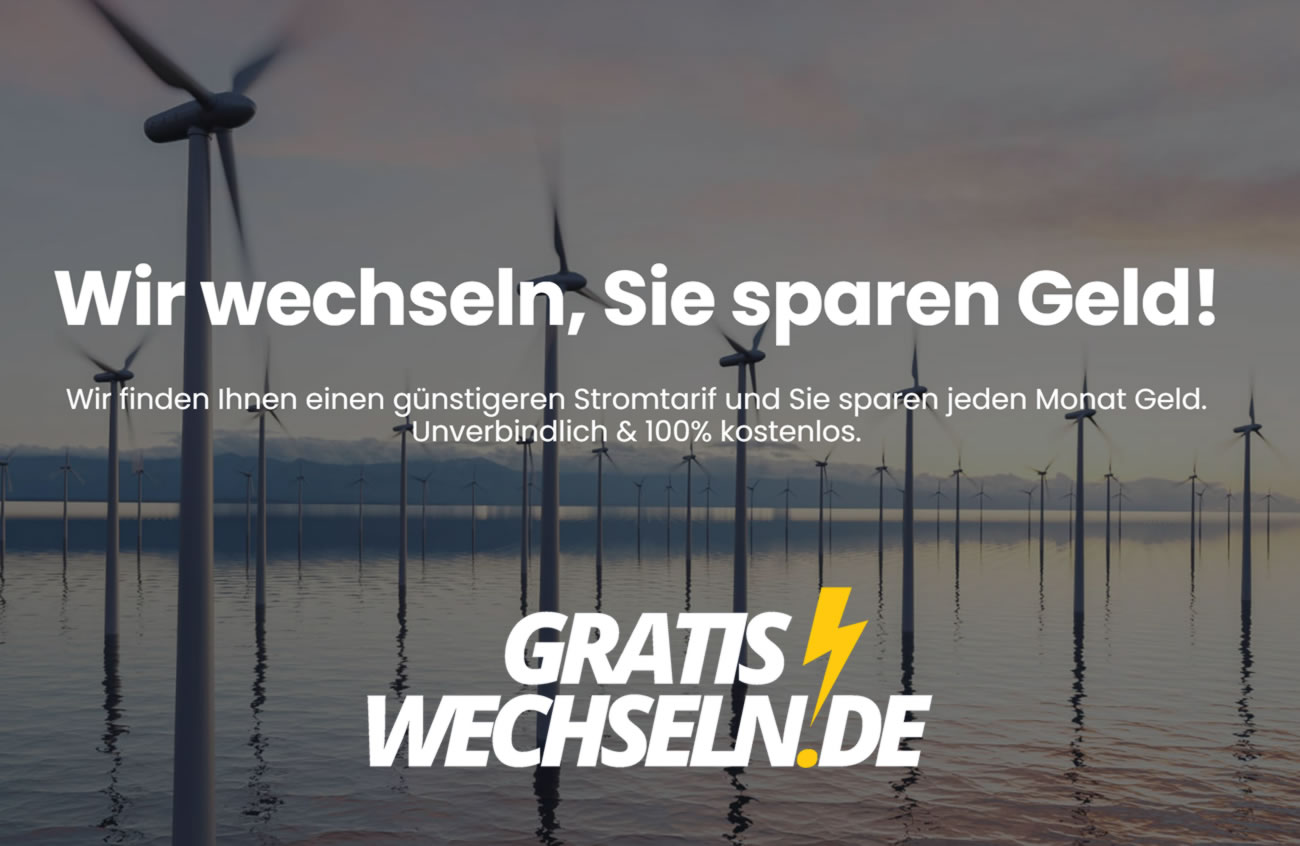 Stromanbieter Frankfurt (Main): ↗️ GratisWechseln.de GmbH - ☎️Stadtwerke, Photovoltaikanlagen, Gasanbieter, Wallbox